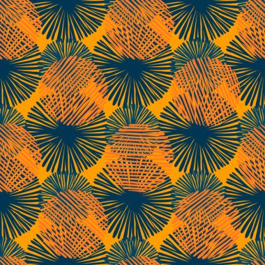 Soyut Ikat ve boho tarzı el sanatları kumaş deseni. Geleneksel etnik Tasarım Giyim ve Tekstil arka plan, halı veya duvar kağıdı için.