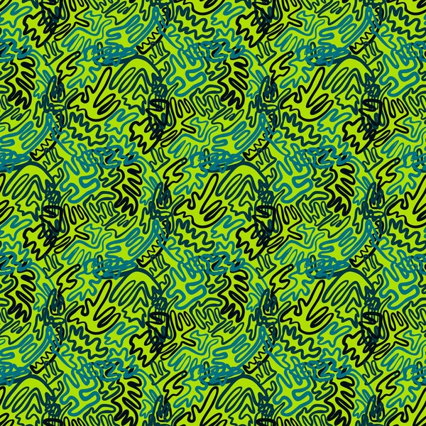 Abstrato doodle e boho padrão de tecido artesanal estilo para meninas, meninos, roupas. Design étnico tradicional para roupas e fundo têxtil, tapete ou papel de parede. Estilo de moda. Brilhante colorido —  Vetores de Stock