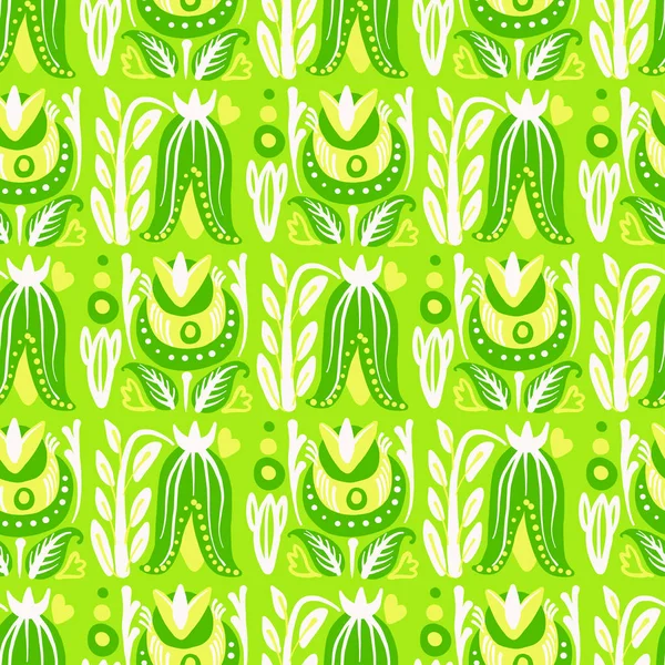 Ручной рисунок с летними цветами и травами винтажные элементы Hohloma цветочные. Синий желтый на белый — стоковый вектор