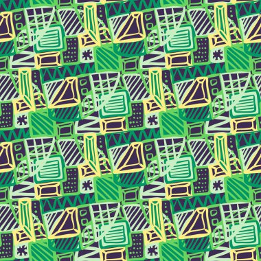 Kızlar, erkekler ve giysiler için soyut, kusursuz vektör deseni. Noktalı yaratıcı arka plan, geometrik figürler tekstil ve kumaş için komik duvar kağıtları. Moda tarzı. Renkli parlak