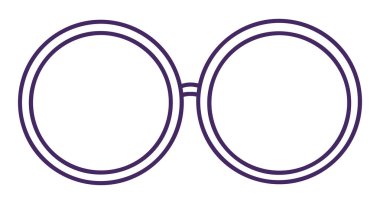 Elle çizilmiş yaz illüstrasyon kroki tarzı güneş gözlüğü simgesi. Basit Doodle vektör simgesi beyaz arka plan üzerinde izole web tasarımı için