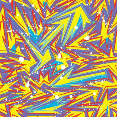 Kızlar, erkekler ve giysiler için soyut, kusursuz vektör deseni. Noktalı yaratıcı arka plan, geometrik figürler tekstil ve kumaş için komik duvar kağıtları. Moda tarzı. Renkli parlak