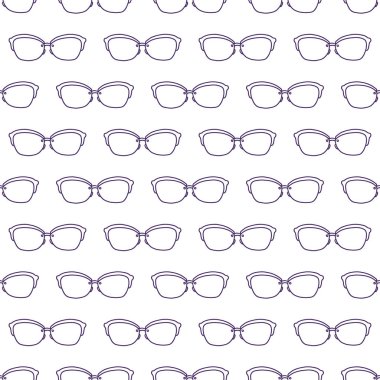 el sorunsuz vektör desen güneş gözlüğü ile çekilmiş kız, erkek, giyim için. Yaratıcı geçmiş ile tekstil ve kumaş için Doodle yaz duvar kağıdı. Moda stil