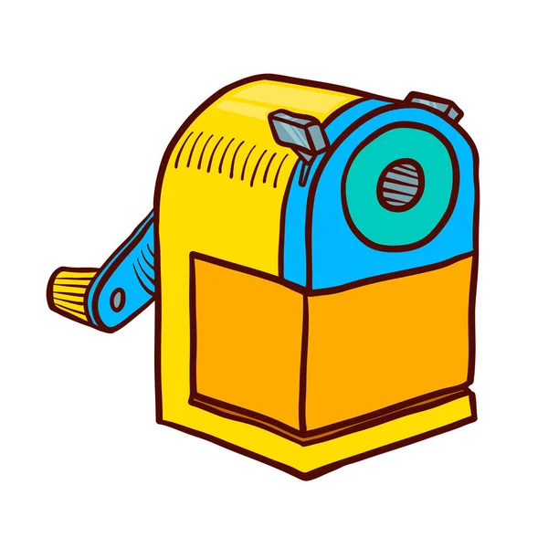 Ícone de apontador desenhado à mão. Ilustração do doodle do ícone do vetor do sharpener para o Web design isolado no fundo branco —  Vetores de Stock