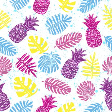 Orman yeşillik kaotik el sorunsuz desen çizilmiş