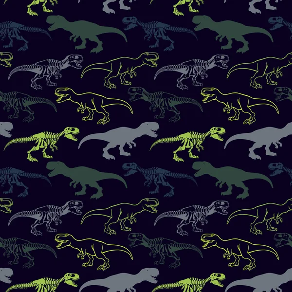 Kızlar, erkekler, kıyafetler için soyut dikişsiz vektör deseni. Jurassic dönemi ile Yaratıcı arka plan, tekstil ve kumaş için dinozor yaratıcı Komik duvar kağıdı. Moda tarzı. Renkli parlak