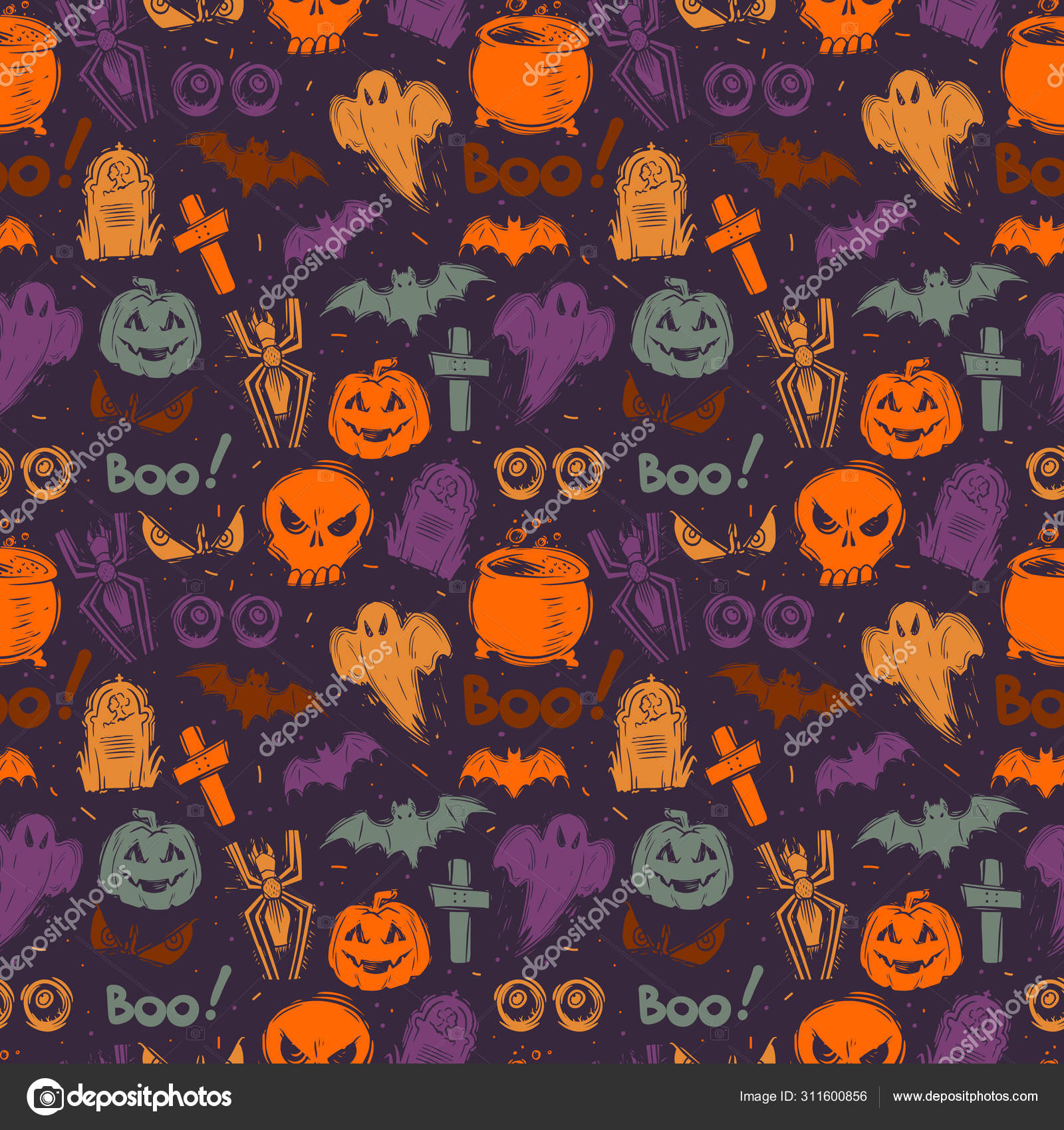 Abstract seamless halloween pattern for girls, boys, clothes. Creative background with dots, scary figures Funny wallpaper for textile and fabric. Fashion style. Colorful bright Stock Vector Image by ©jkazanceva #311600856 Abstract seamless halloween pattern for girls, boys, clothes. Creative background with dots, scary figures Funny wallpaper for textile and fabric. Fashion style. Colorful bright Stock Vector Image by ©jkazanceva #311600856
