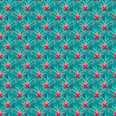 Moda Düz Çiçeksiz Desen el çizimi tarzında. Erkekler ve kızlar için Ditsy tekstil ve duvar kağıdı arka planı