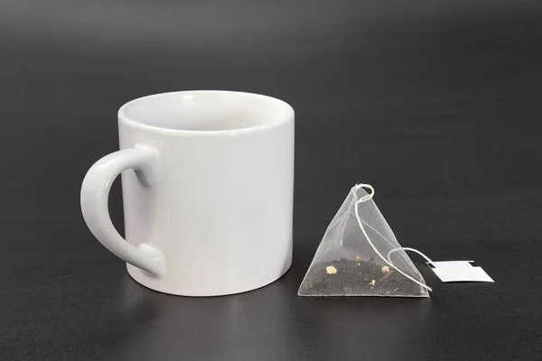 Tea Bag White Cup — Stock Photo, Image