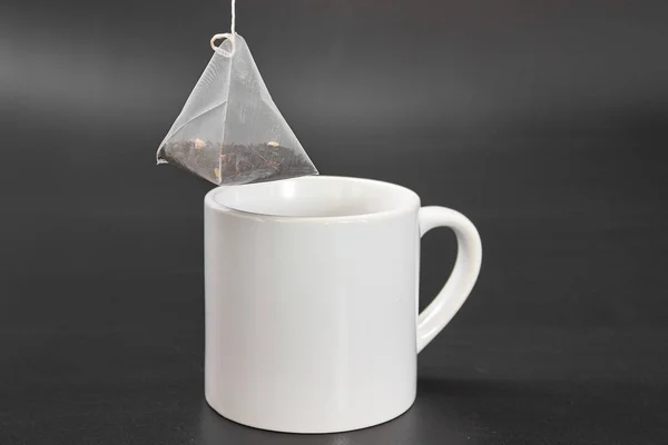 Tea Bag White Cup — Stock Photo, Image