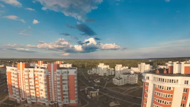 Gomel Belarus Nubes Sobre Ciudad Las Afueras — Vídeos de Stock