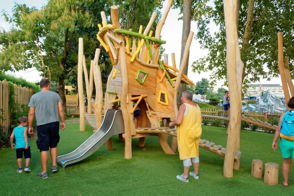 Verona Italy August 2018 Leoland Amusement Park Children Playground Made — Stock Photo, Image