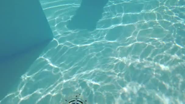 Teenager Swims Pool Water — Stock Video