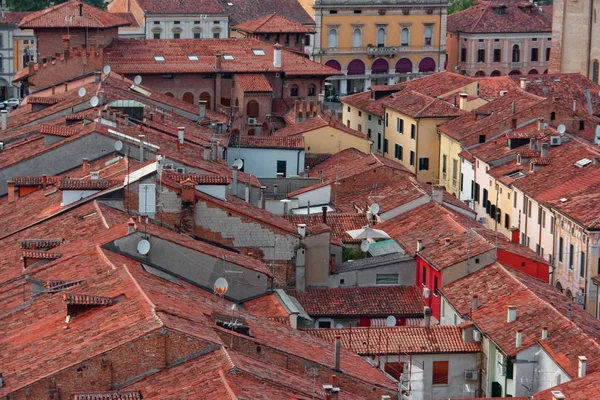 Montagnana Italia Agosto 2018 Vista Panorámica Fortaleza Ciudad Desde Torre —  Fotos de Stock