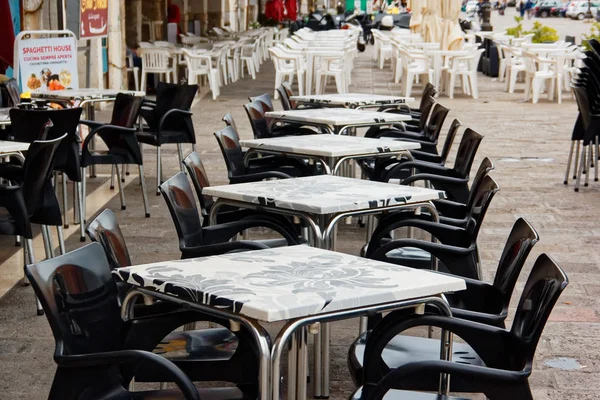 Chioggia Italia Agosto 2018 Provincia Venecia Café Calle — Foto de Stock