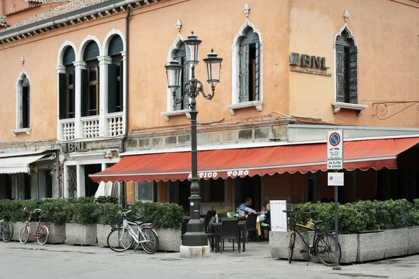 Chioggia Ιταλία Αύγουστος 2018 Επαρχία Βενετίας Όμορφο Δρόμο Της Πόλης — Φωτογραφία Αρχείου