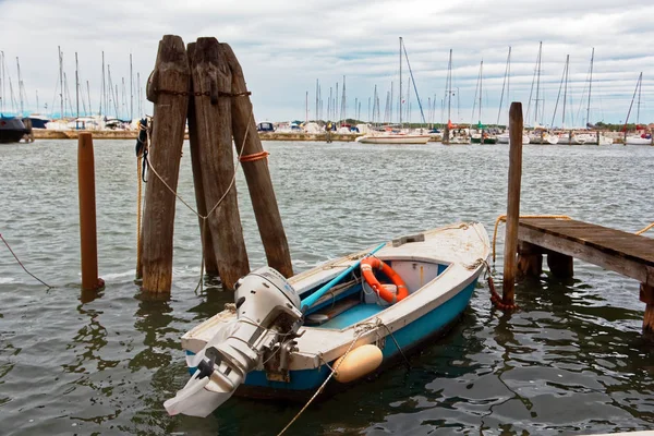 Chioggia Italia Agosto 2018 Provincia Venecia Estacionamiento Barcos Yates — Foto de Stock