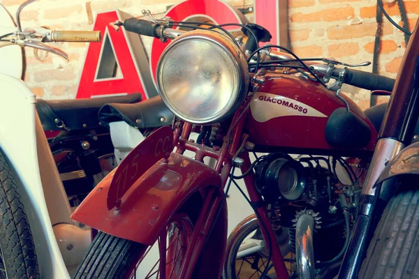 Montagnana Itálie Srpna 2018 Vintage Kolekce Retro Motocyklů — Stock fotografie