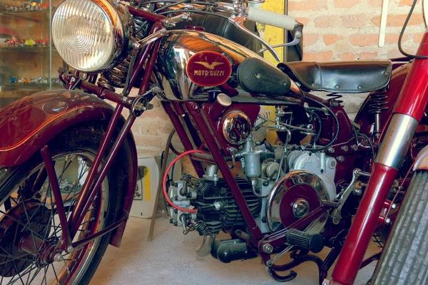 Montagnana Talya Ağustos 2018 Vintage Koleksiyonu Retro Motosikletler — Stok fotoğraf