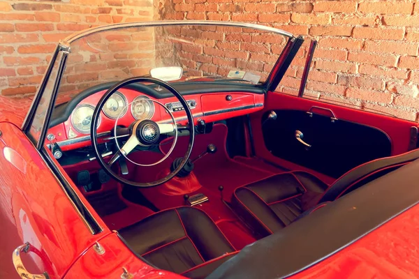 Montagnana Itália Agosto 2018 Retro Carro Alfa Romeo Conversível 1961 — Fotografia de Stock