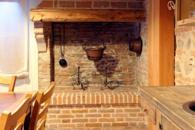 Montagnana, İtalya, 27 Ağustos 2018 otel iç kale duvarında