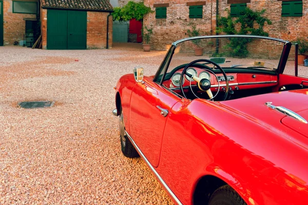 Montagnana Itália Agosto 2018 Retro Carro Alfa Romeo Conversível 1961 — Fotografia de Stock