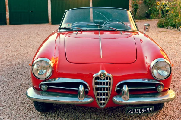 Montagnana Italia Agosto 2018 Alfa Romeo Convertible 1961 Ode Release — Foto de Stock