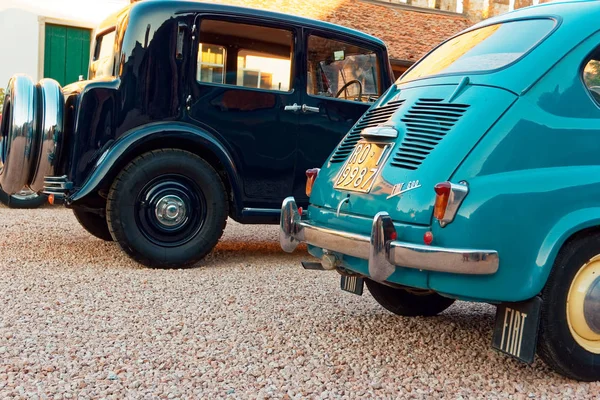 Montagnana Italia Agosto 2018 Lanzamiento Del Coche Retro Fiat 600 — Foto de Stock