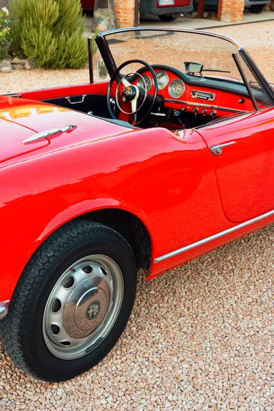 Montagnana Italien August 2018 Retro Car Alfa Romeo Cabrio 1961 — Stockfoto