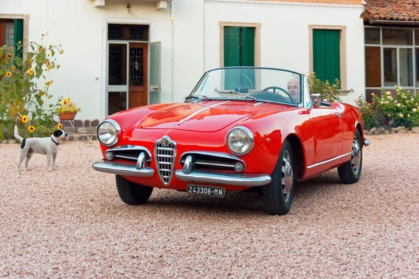 Montagnana Italia Agosto 2018 Alfa Romeo Convertible 1961 Ode Release — Foto de Stock