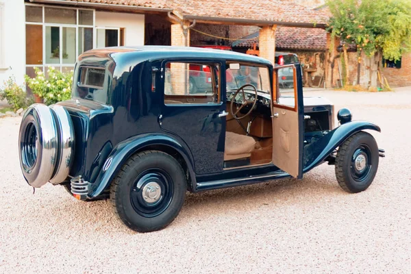 Montagnana Italia Agosto 2018 Coche Retro Por Lancia Augusto 1933 — Foto de Stock