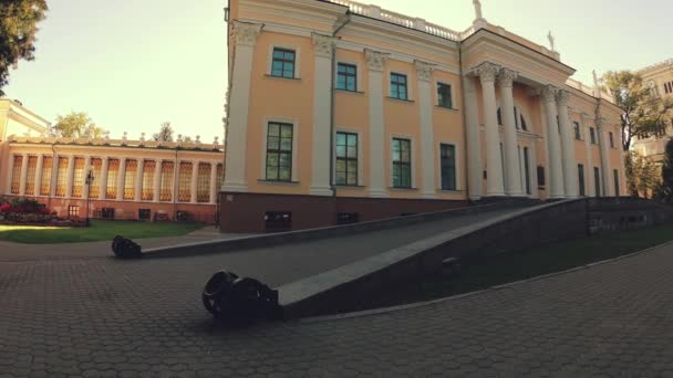 Gomel Bělorusko Září 2018 Palác Park Ensemble Rumyantsevs Paskevichi — Stock video