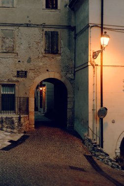 Soave, İtalya-Ağustos 4, 2018: Soave kale biridir Veneto bölgesinde en değerli tahkimatı