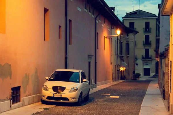 Soave Italy August 2018 Soave Castle Beautiful Street Old Buildings — Stock Photo, Image