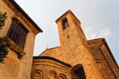 Treviso, İtalya 7 Ağustos 2018 eski binalar ile güzel sokak