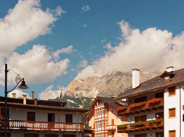 Beluno Italie Août 2018 Village Montagne Cortina Ampezzo — Photo