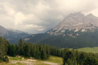Misurina Dağı yakınlarındaki güzel Dolomite Dağları
