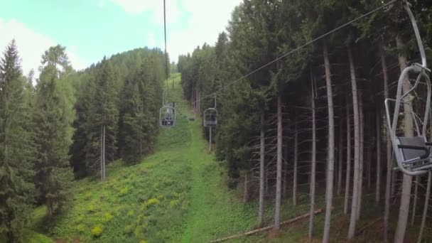 Auronzo Cadore Itália Elevador Montanha Verão — Vídeo de Stock