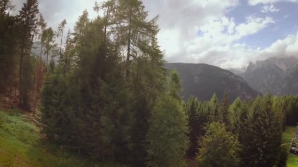 Auronzo Cadore Talya Yaz Aylarında Dağ Asansör — Stok video