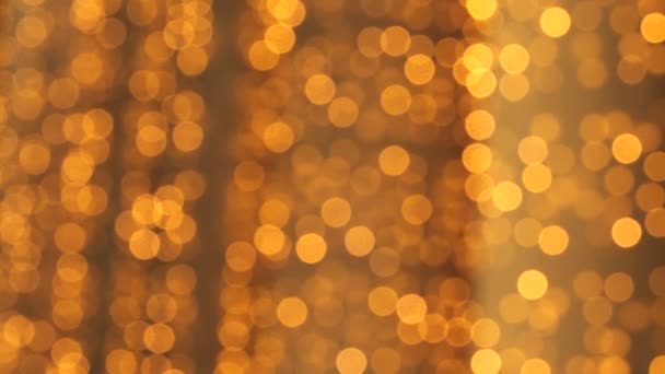 Barevné Denní Světla Bokeh Silvestrovské Noci Osvětlení — Stock video