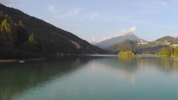 Domegio Cadore Ιταλία Αυγούστου 2018 Όμορφα Κτίρια Ένα Ορεινό Χωριό — Αρχείο Βίντεο