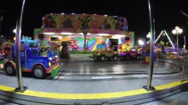 Montagnana, İtalya - 15 Ağustos 2018: eğlence merkezi. eğlence ride eğlence parkı