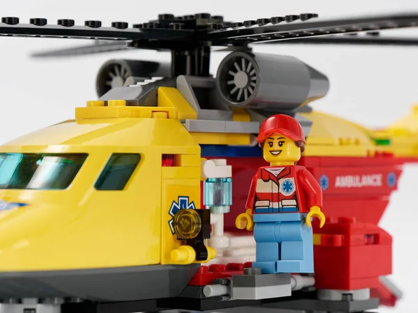 Gomel Belarus January 2019 Lego Designer Heroes Lifeguards White Background — Stock Photo, Image