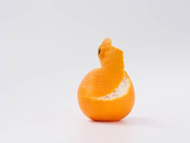 Narenciye meyve mandarin portakal lezzet ile beyaz arka plan üzerinde