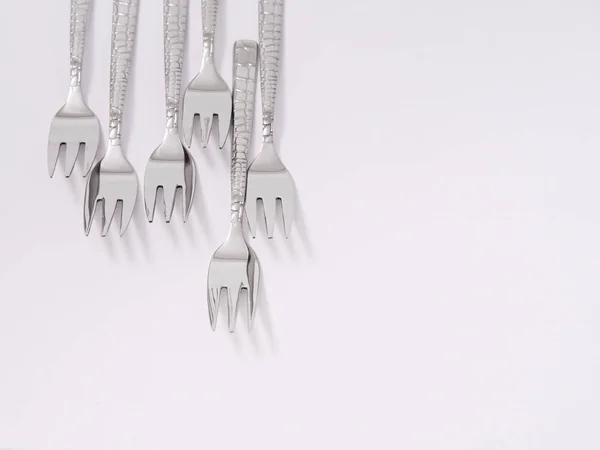Çatal Çatal Bıçak Izole Kaşık Set — Stok fotoğraf