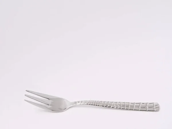 设置与叉 刀和孤立的勺子餐具 — 图库照片