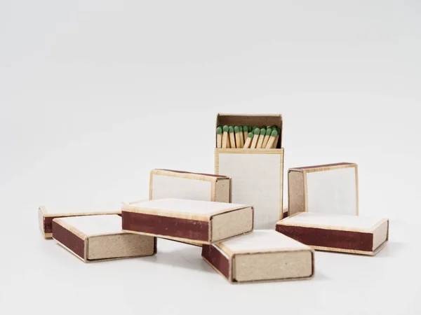 Safety Matches Isolated White — Stock Photo, Image