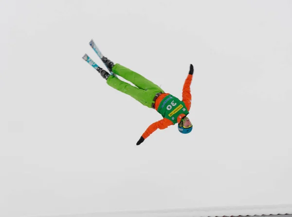Minsk Belarus Janvier 2019 Championnat Biélorussie Ski Acrobatique Chez Les — Photo