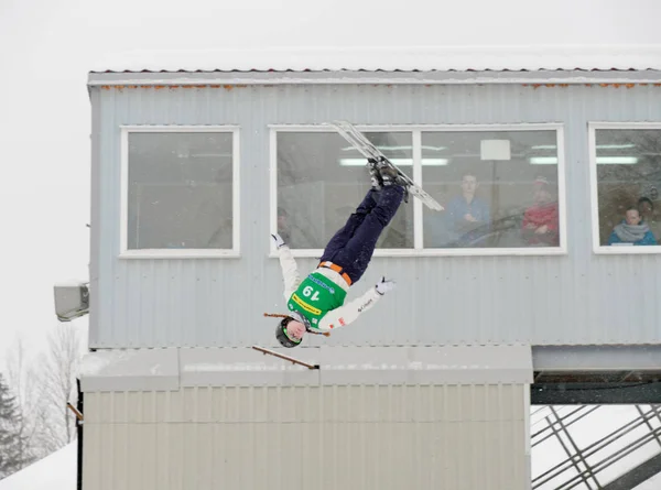 Minsk Belarus Janvier 2019 Championnat Biélorussie Ski Acrobatique Chez Les — Photo