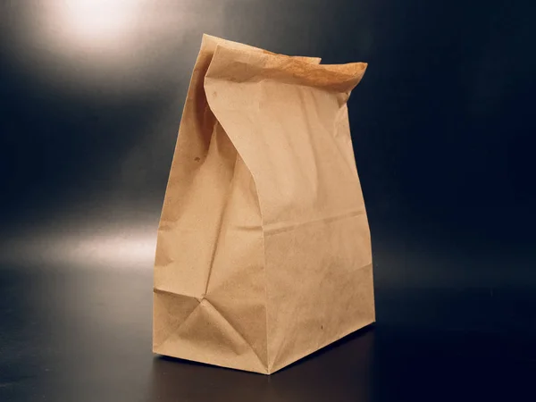 Emballage Sac Papier Pour Nourriture Fast Food Avec Vous — Photo